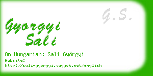gyorgyi sali business card